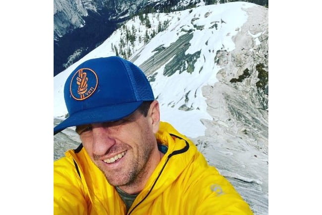John Huffman and the mountains.