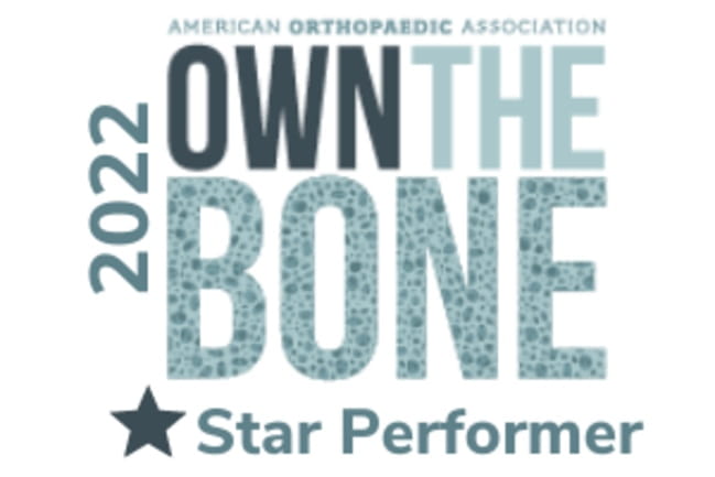 American Orthopaedic Association 2022 Own The Bone Star Performer