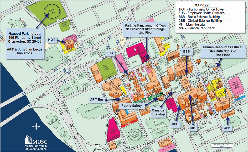 Musc Campus Map