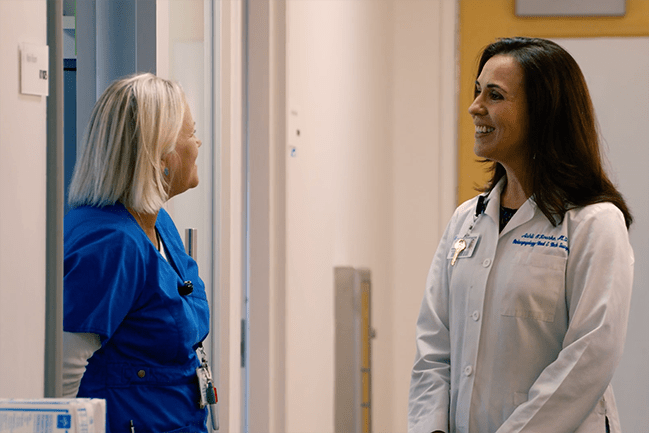 Doctor and Nurse speaking