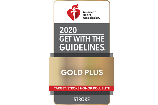 American Heart Association 2020 Get with the Guidelines Gold Plus Target: Stroke Honor Roll Elite
