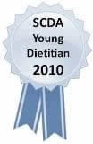 SCDA Young Dietician of the Year 2010 award ribbon