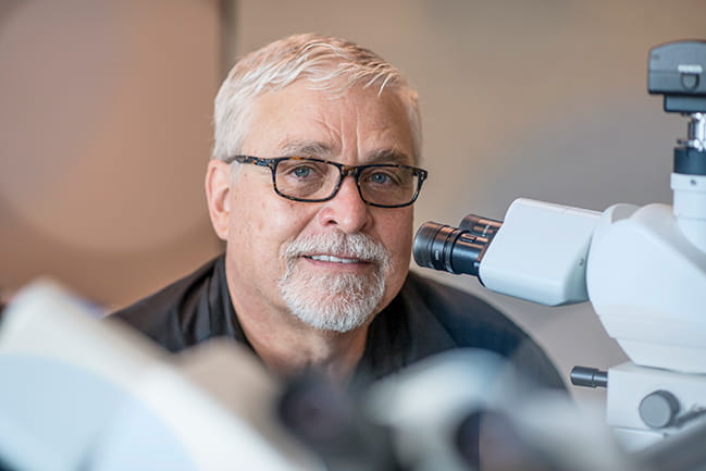 Michael C. Ostrowski, Ph.D., pictured above, is a professor in the Department of Biology at MUSC and a member of the MUSC Hollings Cancer Center.