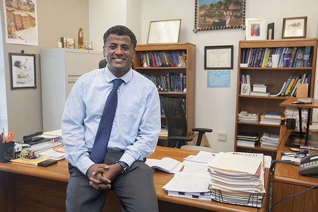 Mulugeta Gebgregziabher, M.D., is professor of Biostatistics and vice 	chair for Academic Programs in the Department of Public Health Sciences.