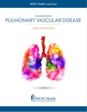 Cover of  MUSC Health Lung Care  Comprehensive Pulmonary Vascular Disease Care For Patients Brochure