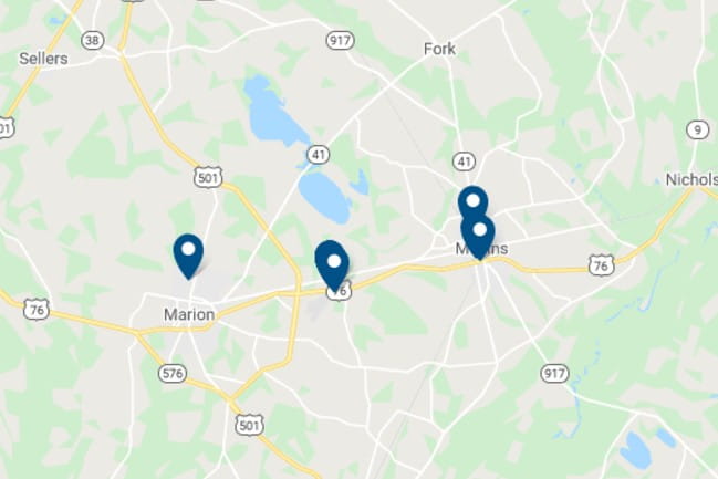 Marion Area Map screengrab