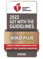 American Heart Association 2022 Get with the Guidelines. Gold Plus Target: Stroke Honor Role Elite Target: Type 2: Diabetes Honor Roll Stroke