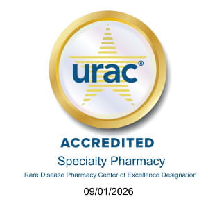 URAC Accredited Specialty Pharmacy Expires 09/01/2026.