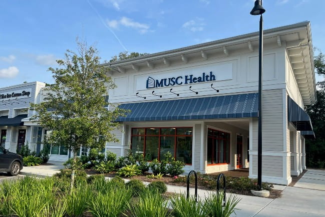 Exterior of MUSC Health Primary Care in May River in Bluffton, SC.