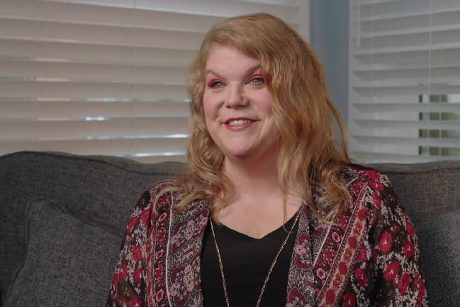 TMS treatment patient Nicole