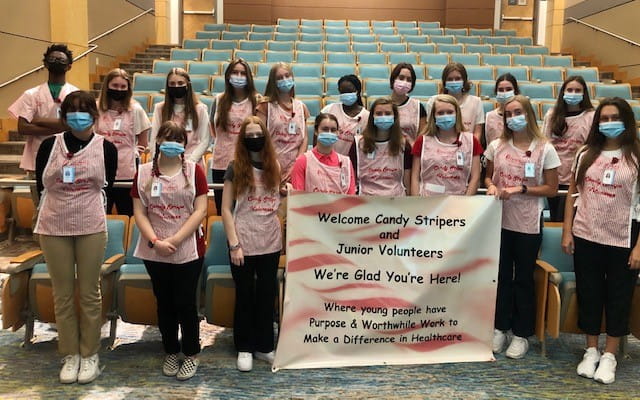 MUSC Candy Stripers volunteers.