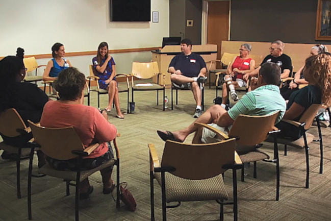 Image of a group of new patients