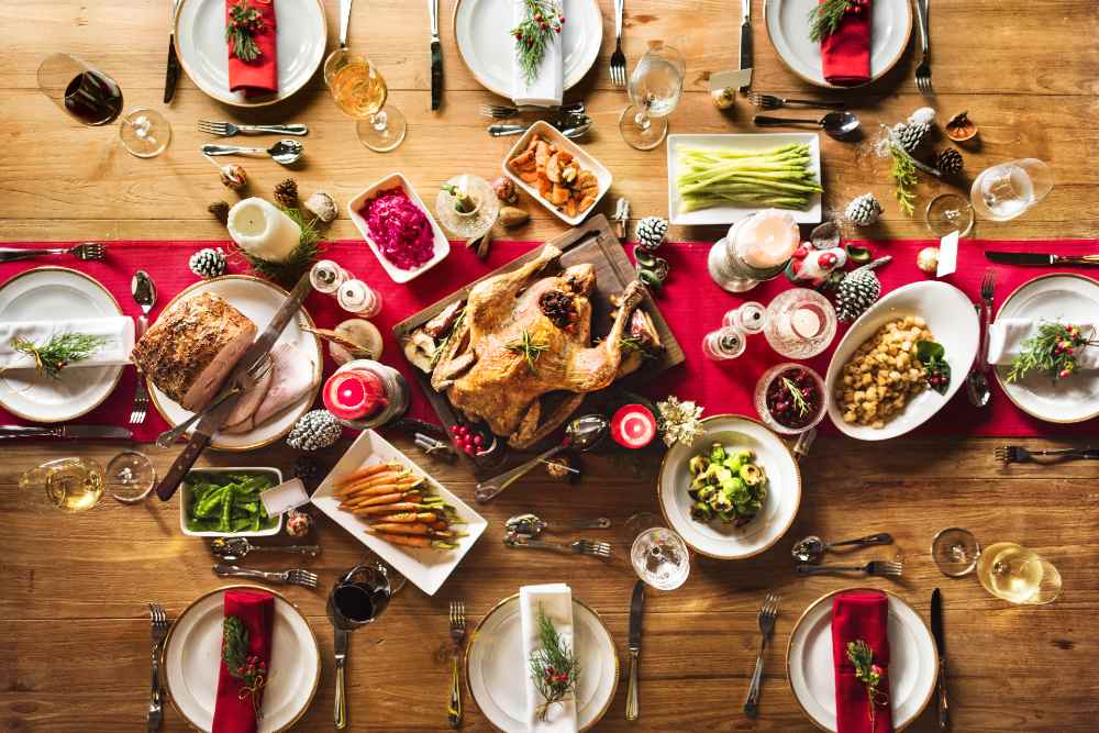Christmas Family Dinner Table