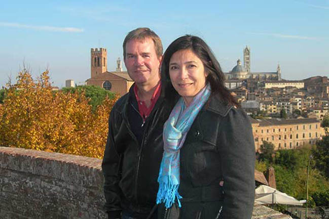 Dr, Swift and wife Alisa in Siena, Italy